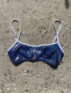KARLI bikini top - iceblue shimmer