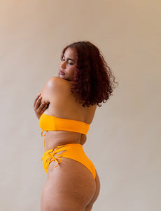 Bandeau bikini top in Orange from Saga