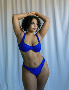saga swimwear - bikini bottom - deep blue - medium coverage